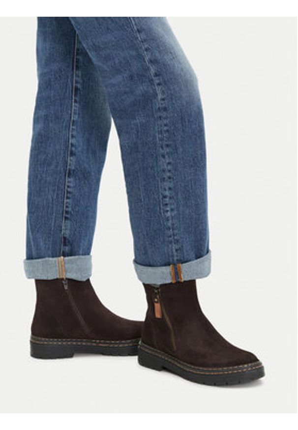 Lasocki Botki CEO-WI23-MICHAELA-03 Brązowy. Kolor: brązowy. Materiał: zamsz, skóra