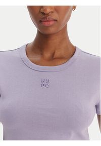 Hugo - HUGO T-Shirt Delanor 50512000 Fioletowy Slim Fit. Kolor: fioletowy. Materiał: bawełna #2
