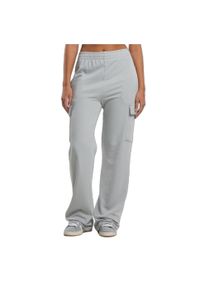 Damskie spodnie dresowe loose fit Urban Classics Light Terry. Kolor: szary. Materiał: dresówka. Długość: długie. Sport: bieganie #2