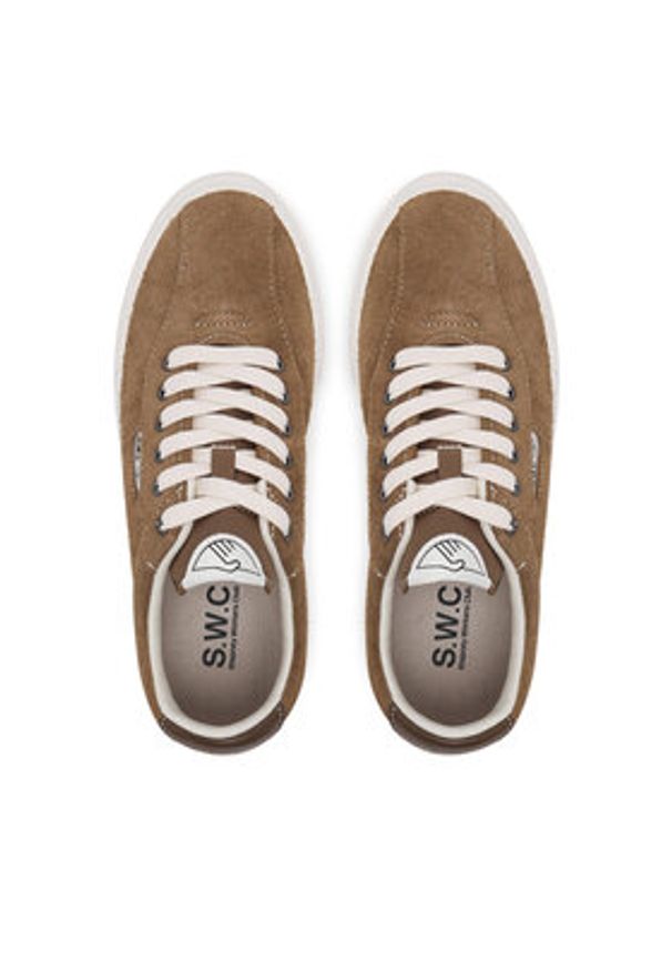 S.W.C Stepney Workers Club Tenisówki Dellow 02 Cup Suede YA22205 Brązowy. Kolor: brązowy. Materiał: skóra, zamsz