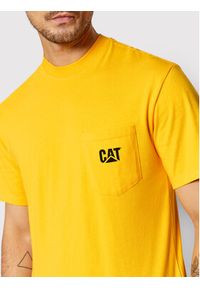 CATerpillar T-Shirt 2511868 Żółty Regular Fit. Kolor: żółty. Materiał: bawełna #4