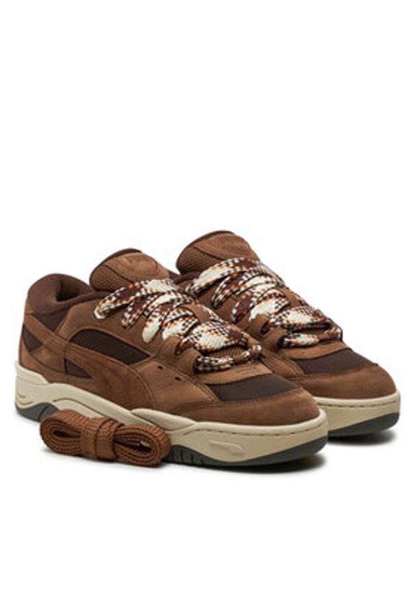 Puma Sneakersy 180 Lace Interest 398415 01 Brązowy. Kolor: brązowy. Materiał: skóra