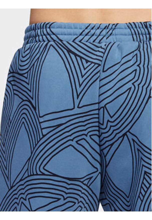 Adidas - adidas Szorty sportowe Original Athletic Club Allover Print HI2969 Niebieski Regular Fit. Kolor: niebieski. Materiał: bawełna, syntetyk. Wzór: nadruk. Styl: sportowy