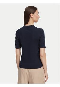 TOMMY HILFIGER - Tommy Hilfiger Sweter WW0WW49705 Granatowy Slim Fit. Kolor: niebieski. Materiał: bawełna #4