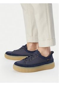 Clarks Sneakersy Torhill Lace 26186153 Granatowy. Kolor: niebieski. Materiał: materiał #4