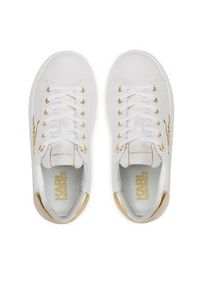Karl Lagerfeld - KARL LAGERFELD Sneakersy KL62510A Biały. Kolor: biały. Materiał: skóra #4