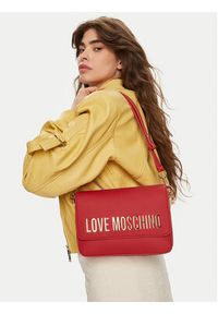 Love Moschino - LOVE MOSCHINO Torebka JC4023PP1LKD0500 Czerwony. Kolor: czerwony. Materiał: skórzane #6