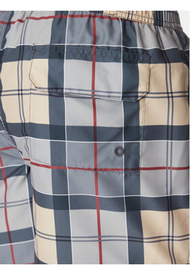 Barbour Szorty kąpielowe Staple Tartan MSW0065TN31 Szary Regular Fit. Kolor: szary. Materiał: syntetyk
