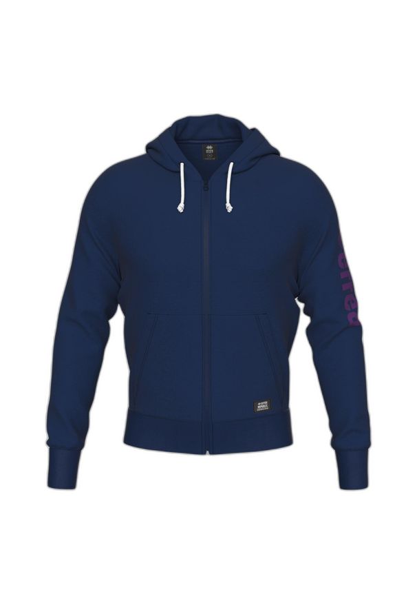 ERREA - Sweat zapinany na zamek błyskawiczny z kapturem Errea Essential. Typ kołnierza: kaptur. Kolor: fioletowy, niebieski, wielokolorowy. Sport: fitness