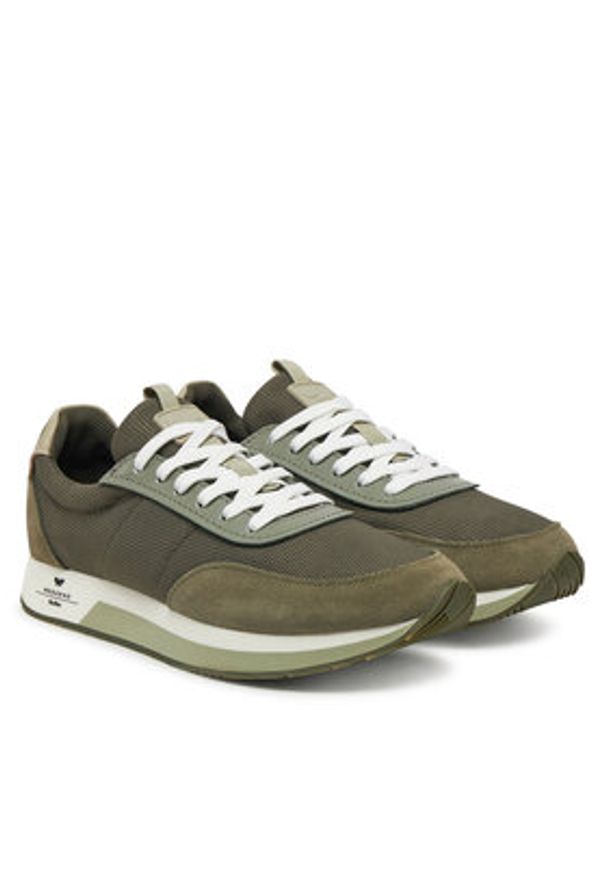 Weekend Max Mara Sneakersy 2515761074650 Khaki. Kolor: brązowy. Materiał: skóra