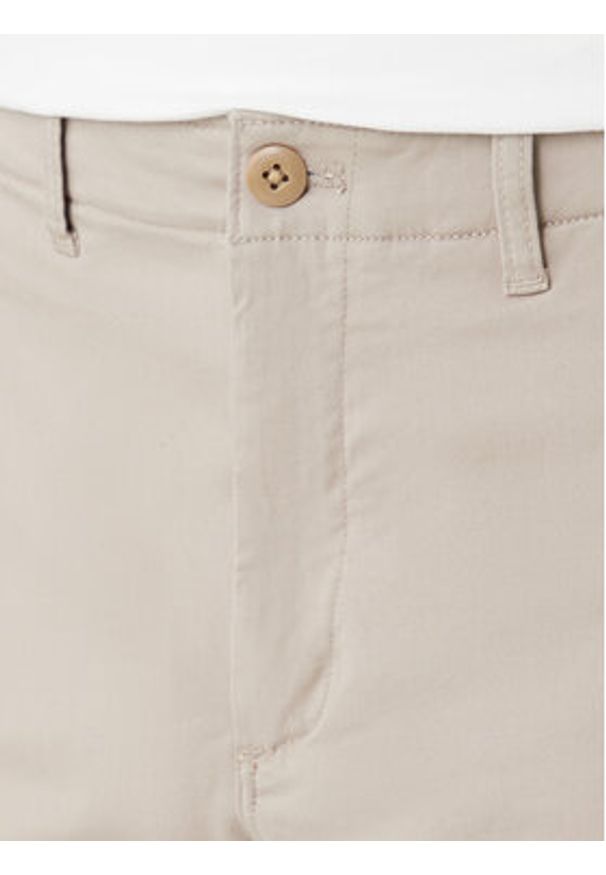 Calvin Klein Jeans Spodnie materiałowe LV04RF618G Beżowy Slim Fit. Kolor: beżowy. Materiał: bawełna