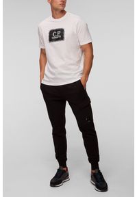 C.P. Company - C.P. COMPANY Biały męski t-shirt, Rozmiar XXL. Kolor: biały #4