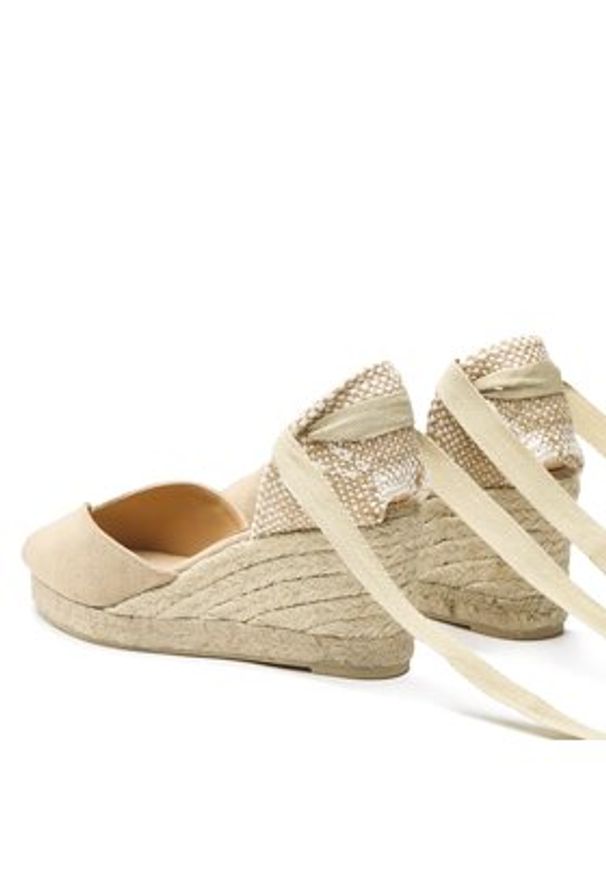 Castañer Espadryle Bilina/6/002 023003-2017 Beżowy. Kolor: beżowy. Materiał: skóra