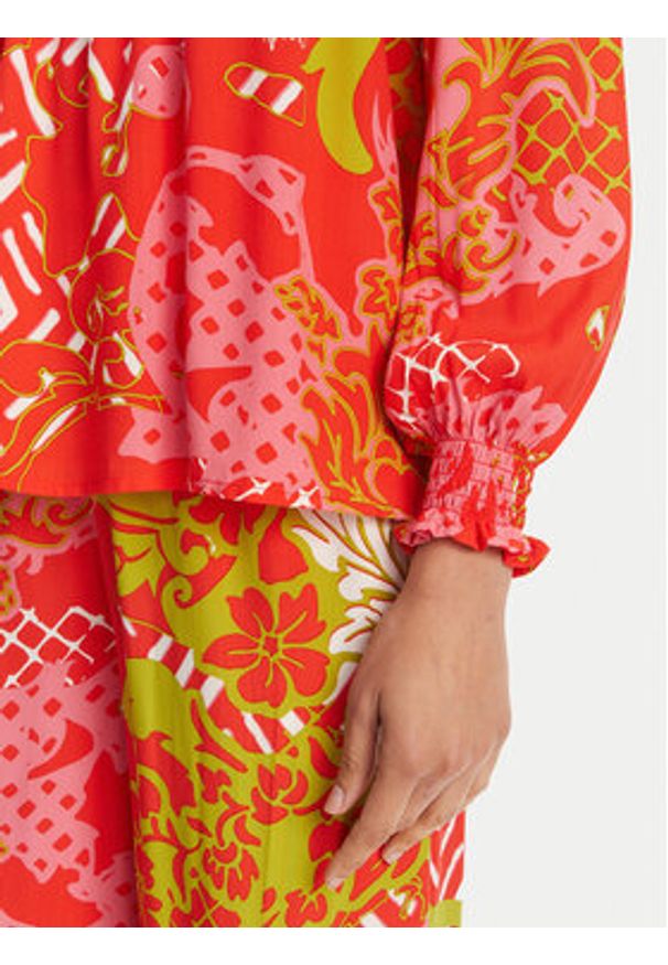 Gaudi Bluzka 511BD45023 Kolorowy Regular Fit. Materiał: wiskoza. Wzór: kolorowy