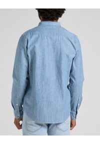 Lee - LEE REGULAR WESTERN MĘSKA KOSZULA JEANSOWA NAVY L66WNS35 112145395. Materiał: jeans #2