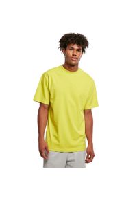 Urban Classics - Koszulka Męska Gładka Taliowana. Kolor: żółty. Wzór: gładki. Sport: turystyka piesza #1