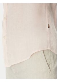 BOSS Koszula 50537381 Różowy Regular Fit. Kolor: różowy. Materiał: len #6