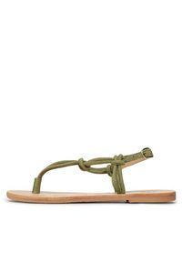 Manebi Sandały Suede Leather Sandals V 2.0 Y0 Khaki. Kolor: brązowy. Materiał: zamsz, skóra #4