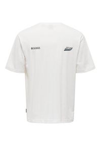 Only & Sons T-Shirt 22026375 Biały Relaxed Fit. Kolor: biały. Materiał: bawełna #7