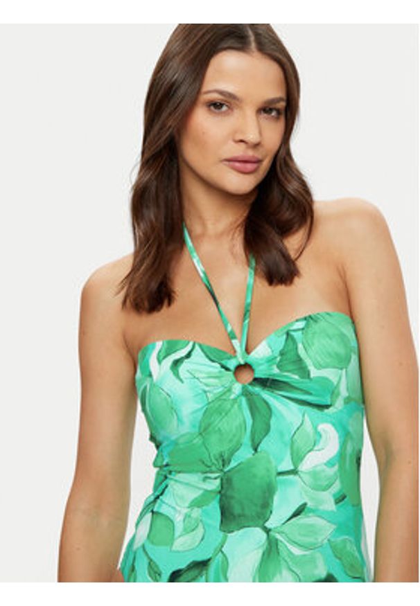 Seafolly Strój kąpielowy Secret Garden 11124-220 Zielony. Kolor: zielony. Materiał: syntetyk