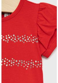 BIRBA&TRYBEYOND - Birba&Trybeyond t-shirt dziecięcy kolor czerwony. Okazja: na co dzień. Kolor: czerwony. Długość rękawa: krótki rękaw. Długość: krótkie. Styl: casual