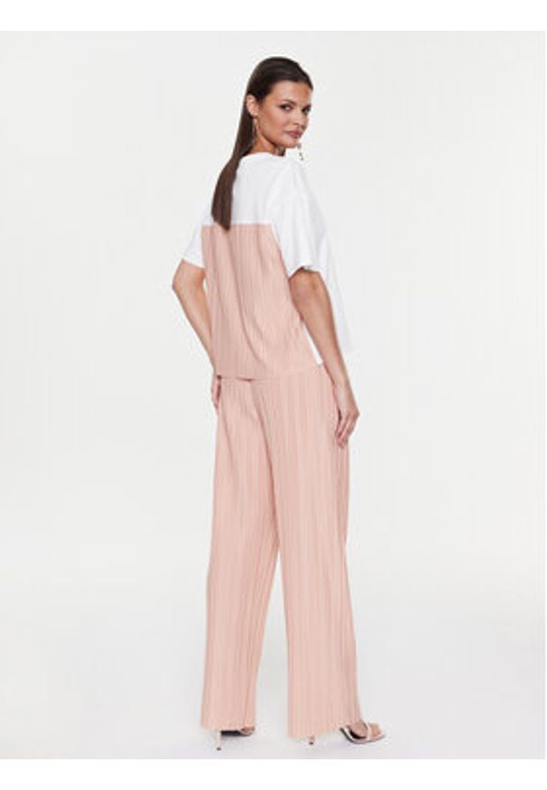 Liu Jo Sport T-Shirt TA3074 J0088 Biały Relaxed Fit. Kolor: biały. Materiał: bawełna. Styl: sportowy