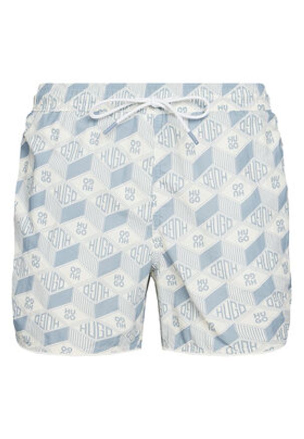 Hugo - HUGO Szorty kąpielowe Rik 50533795 Błękitny Regular Fit. Kolor: niebieski. Materiał: syntetyk