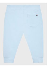 TOMMY HILFIGER - Tommy Hilfiger Spodnie dresowe Essential KN0KN01281 Błękitny Regular Fit. Kolor: niebieski. Materiał: bawełna #2