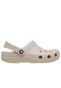Klapki dziecięce Crocs Classic Clog 206991-2MC - beżowy. Kolor: beżowy. Sezon: lato. Styl: młodzieżowy #1