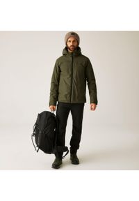 Regatta - Kurtka męska przejściowa przeciwdeszczowa Caspen. Kolor: zielony, brązowy, wielokolorowy. Materiał: tkanina, puch. Sport: turystyka piesza #1