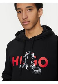 Hugo - HUGO Bluza Dueleyo 50530580 Czarny Regular Fit. Kolor: czarny. Materiał: bawełna #3