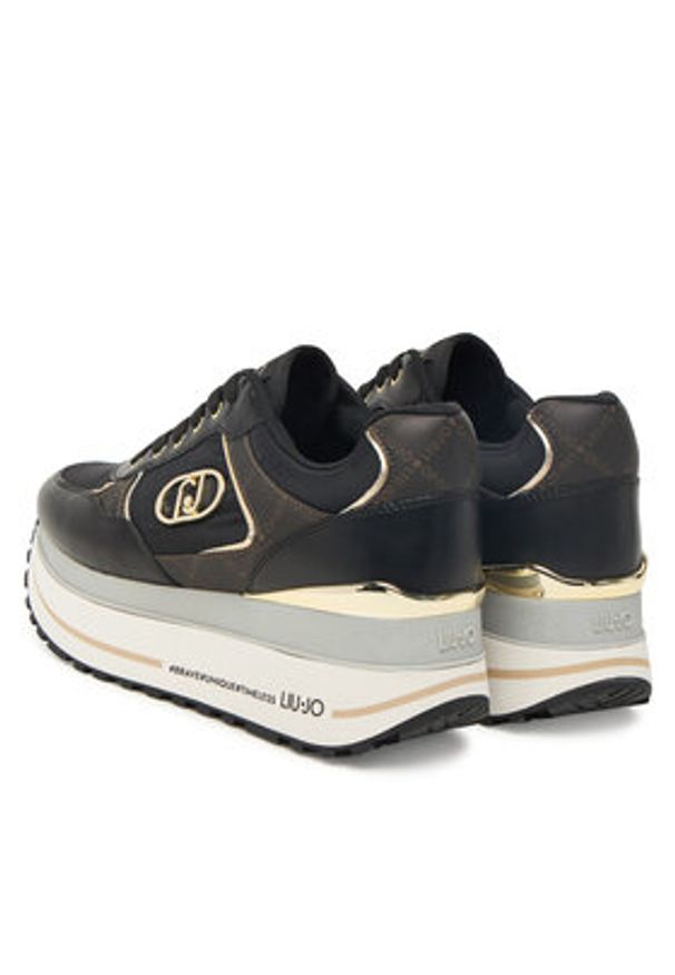 Liu Jo Sneakersy Plus 01 BF5011 PX776 Czarny. Kolor: czarny. Materiał: skóra