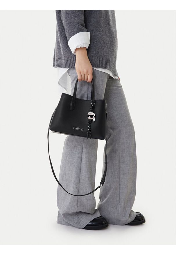 Karl Lagerfeld - KARL LAGERFELD Torebka B1W30003 Czarny. Kolor: czarny. Materiał: skórzane