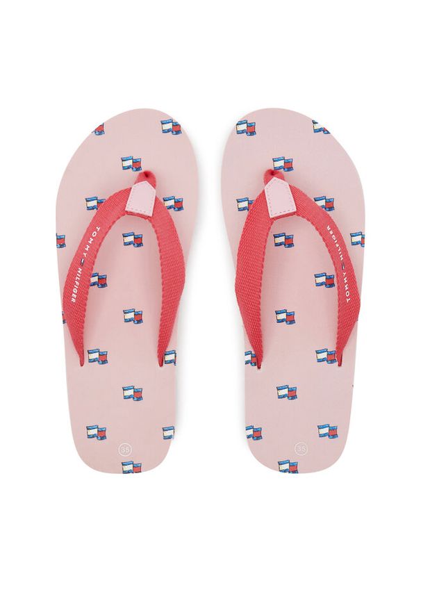TOMMY HILFIGER - Japonki Tommy Hilfiger. Kolor: różowy