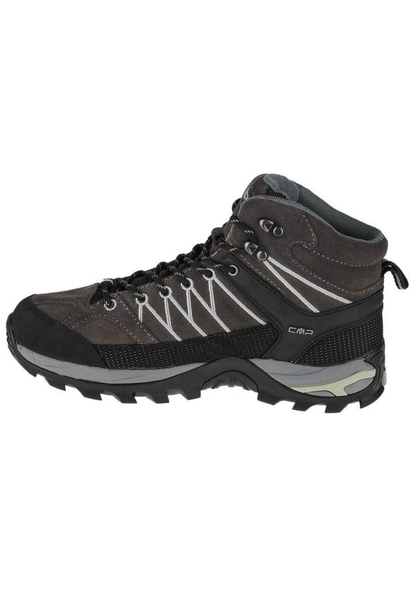 Buty trekkingowe męskie, CMP Rigel Mid. Kolor: wielokolorowy, czarny, szary. Materiał: tkanina, materiał, skóra, syntetyk