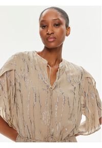 Bruuns Bazaar Sukienka koszulowa Parez BBW3953 Beżowy Regular Fit. Kolor: beżowy. Materiał: wiskoza. Typ sukienki: koszulowe #5