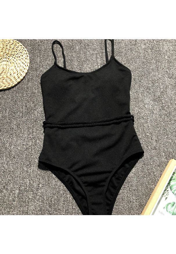 Intica - Jednoczęściowy strój kąpielowy taliowany na plażę Willa. Kolor: biały. Materiał: materiał