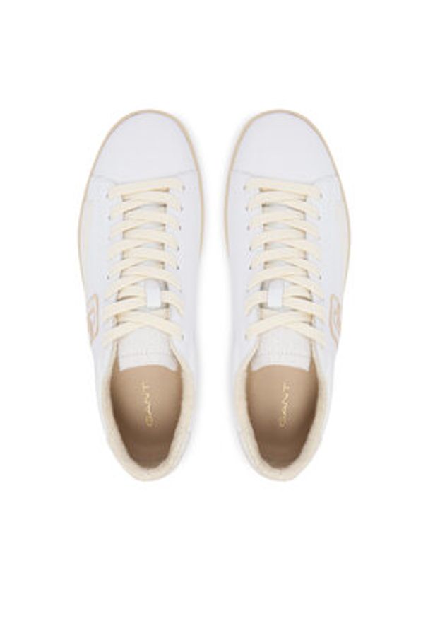 GANT - Gant Sneakersy 30631904 Biały. Kolor: biały. Materiał: skóra