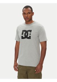 DC T-Shirt ADYZT05373 Szary Regular Fit. Kolor: szary. Materiał: bawełna