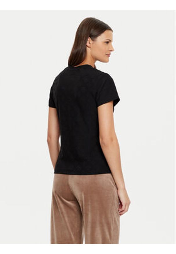 Guess T-Shirt V5RI02 KCLG2 Czarny Regular Fit. Kolor: czarny. Materiał: syntetyk