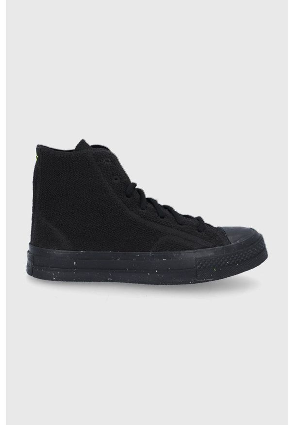 Converse - Trampki. Nosek buta: okrągły. Zapięcie: sznurówki. Kolor: czarny. Materiał: guma. Szerokość cholewki: normalna
