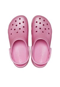 Crocs Klapki Classic Platform Glitter Clog W 207241 Różowy. Kolor: różowy. Obcas: na platformie