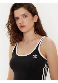 Adidas - adidas Top adicolor 3-Stripes JD4612 Czarny Slim Fit. Kolor: czarny. Materiał: bawełna #3