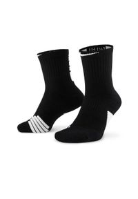 Nike - Skarpety Elite Mid. Kolor: czarny. Sport: piłka nożna