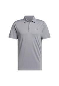 Adidas - Koszulka Adi Performance Polo. Typ kołnierza: polo. Kolor: szary. Materiał: materiał. Styl: sportowy