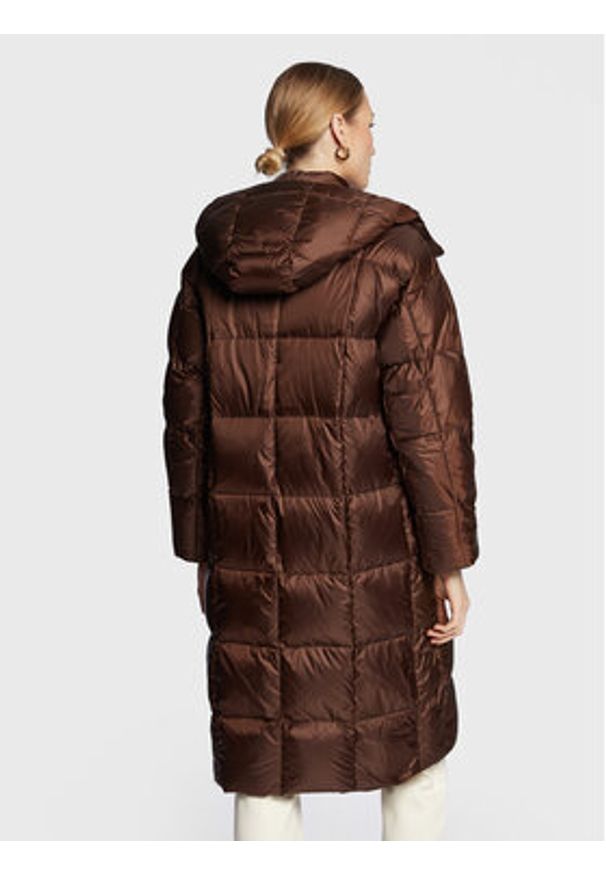 Marella Kurtka puchowa Adele 34960129 Brązowy Regular Fit. Kolor: brązowy. Materiał: puch, syntetyk