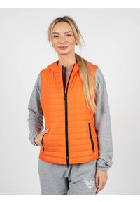Geox - Bezrękawnik fitness damski Ascythia. Kolor: pomarańczowy. Materiał: poliester. Długość rękawa: bez rękawów. Sport: fitness