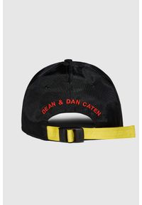 DSQUARED2 Czarna czapka z logo invicta. Kolor: czarny