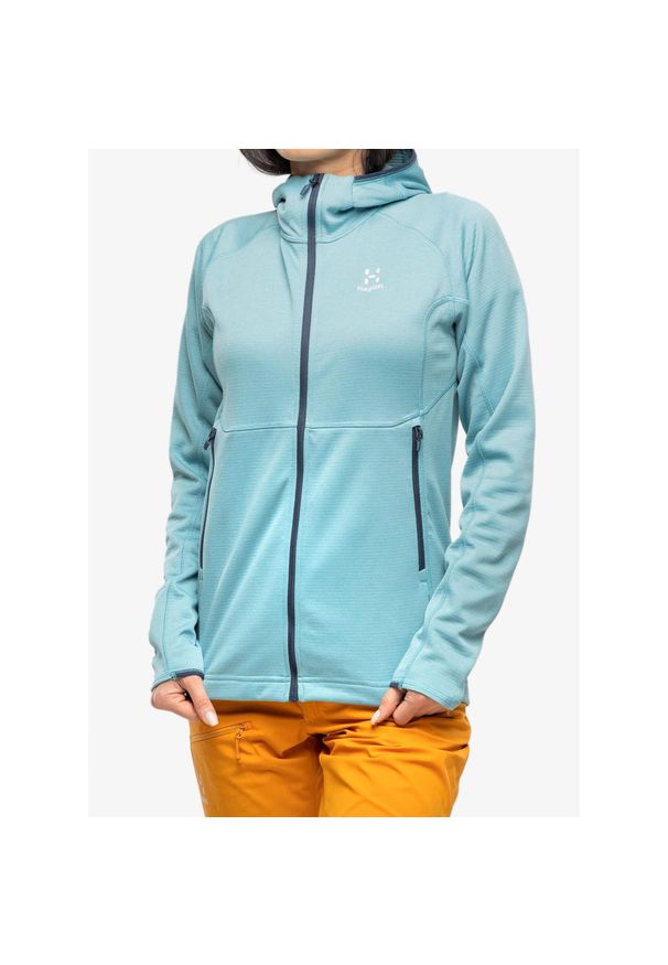 Haglöfs - Bluza trekkingowa damska Haglofs Skuta Hood. Kolor: zielony