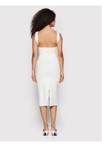 Victoria Victoria Beckham Sukienka koktajlowa Cut Out 1222KDR003590A Biały Slim Fit. Kolor: biały. Materiał: wiskoza. Styl: wizytowy